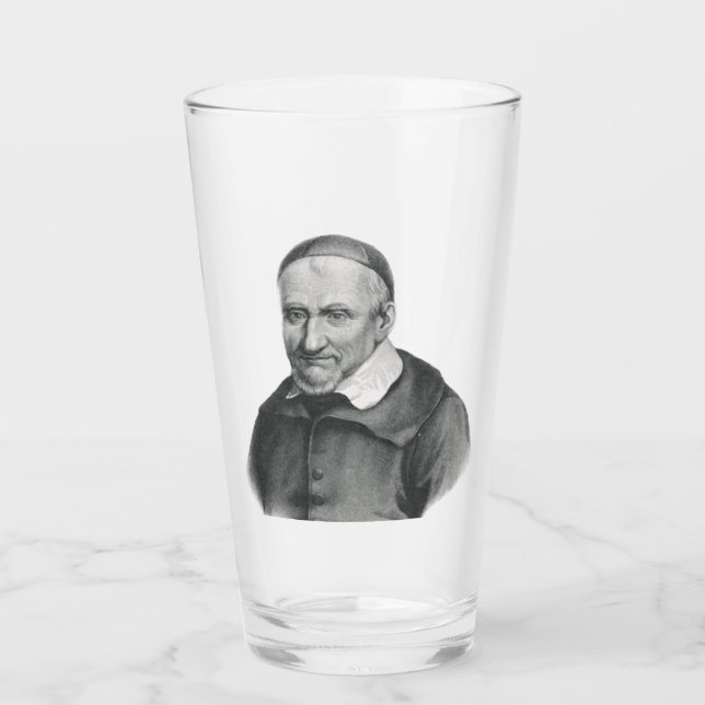 Verre Saint Vincent de Paul Miséricorde Douce Art (Devant)