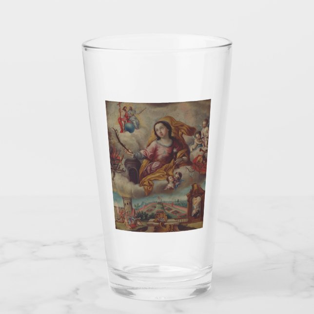Verre Sainte Barbara Vierge et martyre (Devant)