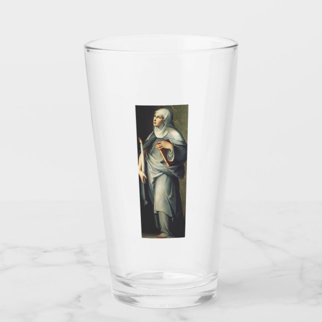 Verre Sainte Brigitte de Suède Mystique médiévale (Devant)