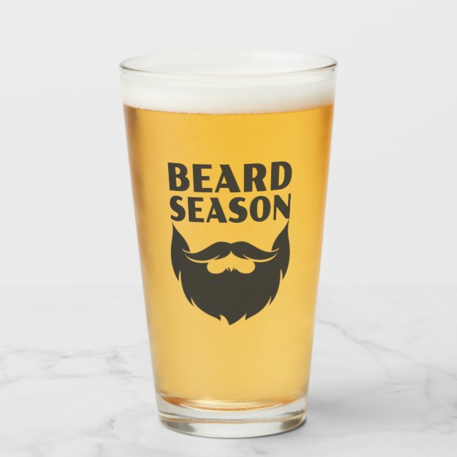 Verre Saison de la barbe (Devant (rempli))