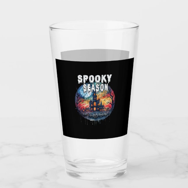 Verre Saison d'Halloween effrayante (Devant)