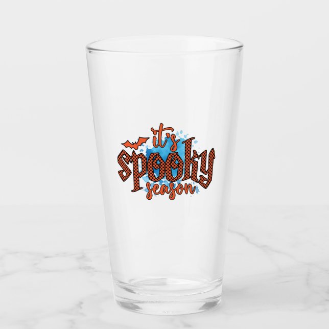Verre Saison Éffrayante - Orange Polka Dot (Devant)