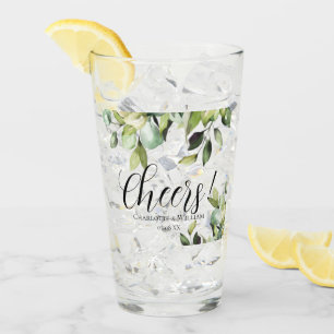 Verre Saler Élégante Botanique Verte