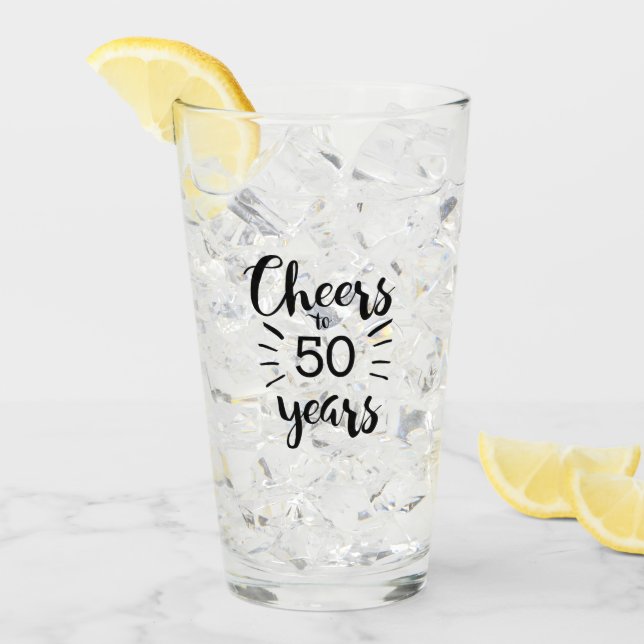 Verre Salutations jusqu'à 50 ans (Devant glace)