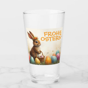 Verre Salutations printanières du lapin de Pâques