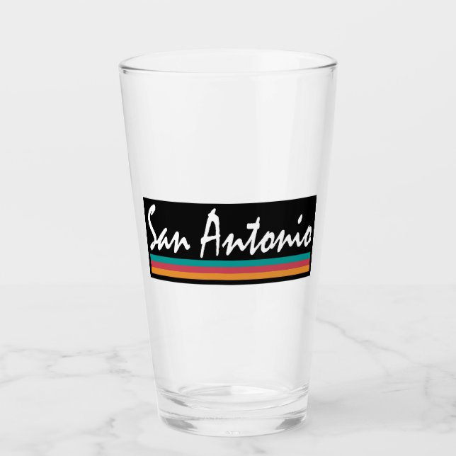 Verre San Antonio Texas Fiesta Colonnes (Devant)