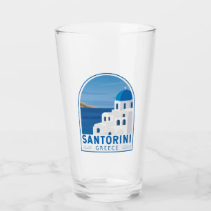 Verre Santorin Grèce Vintage rétro