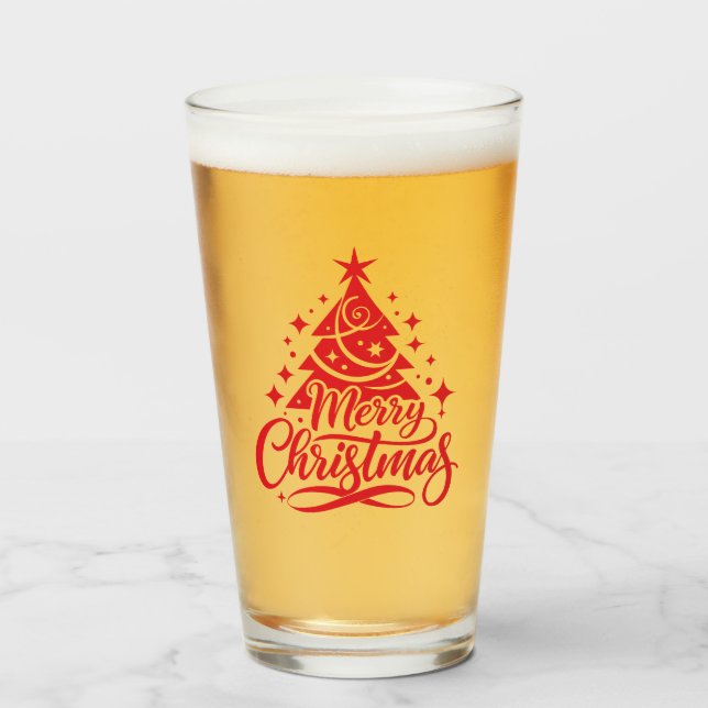 Verre Sapin de Noël (Devant (rempli))