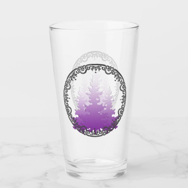 Verre Sapins de Noël persistants rouge-violet (Devant)