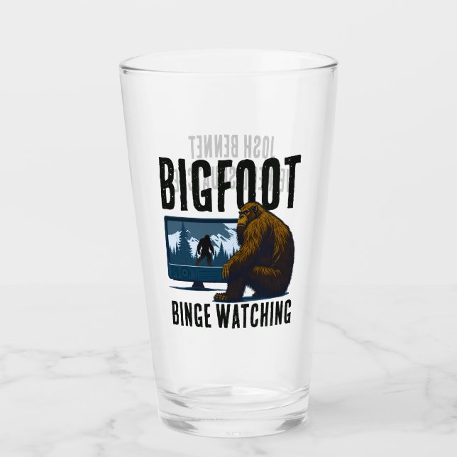 Verre Sasquatch personnalisées Bigfoot regarder (Devant)