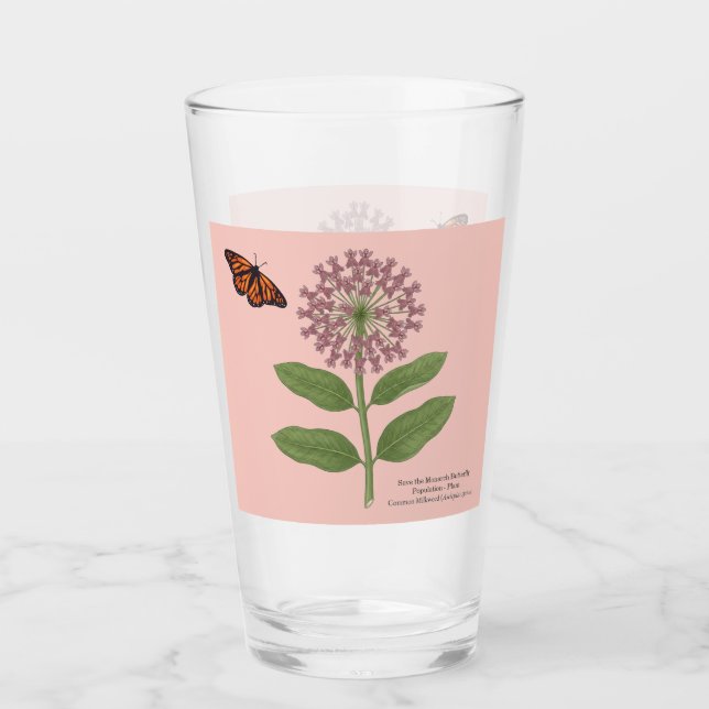 Verre Sauver la population de papillons monarques pour l (Devant)