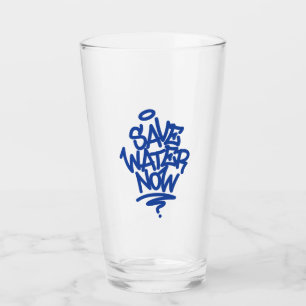 Verre Sauvez l'eau maintenant