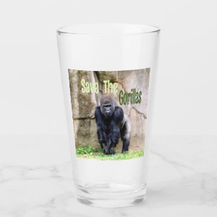 Verre Sauvez Les Gorilles