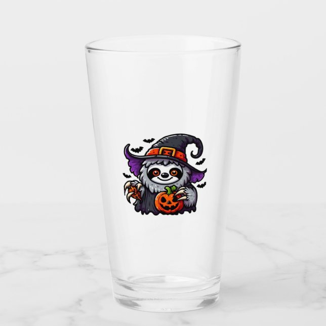 Verre Scary Halloween Sloth Witch Costume Casquette Mer  (Devant)