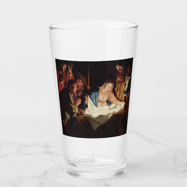 Verre Scène de la Nativité (Devant)