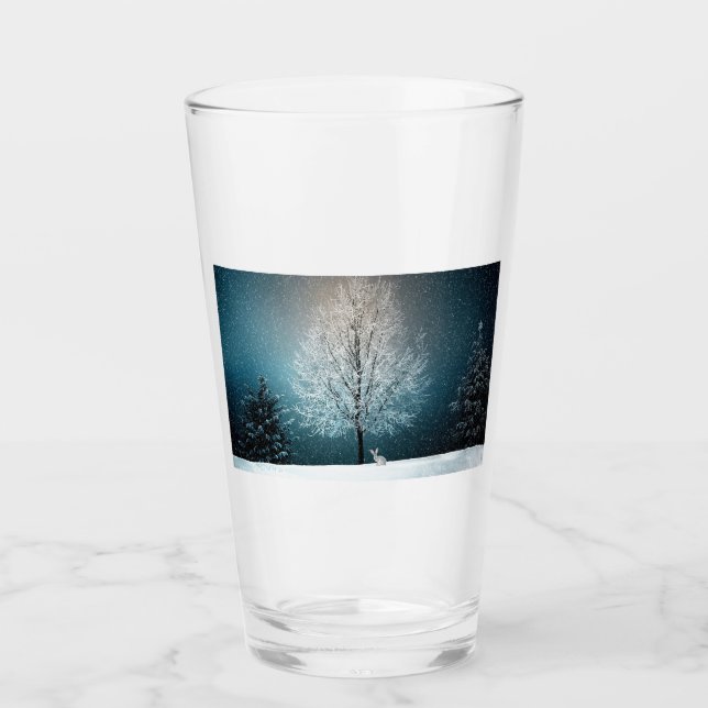 Verre Scène hivernale (Devant)