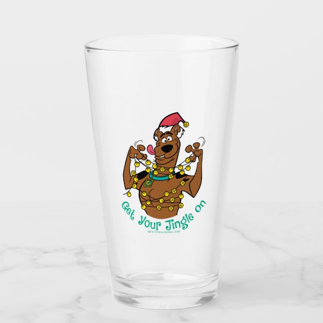 Verre Scooby-Doo "Accrochez-vous à votre Jingle" (Devant)