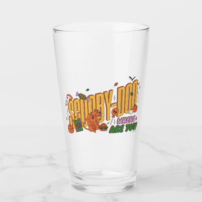 Verre Scooby-Doo Halloween Snack Logo (Devant)