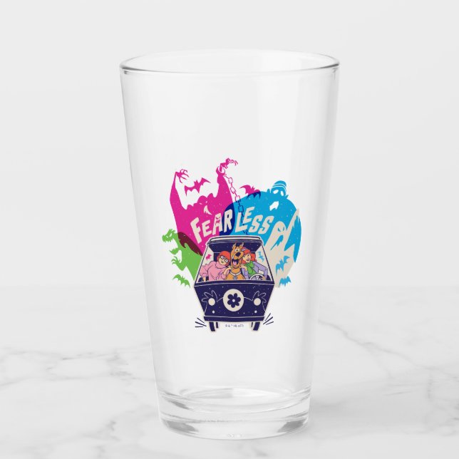 Verre Scooby-Doo | La Machine Mystérieuse Sans Peur (Devant)