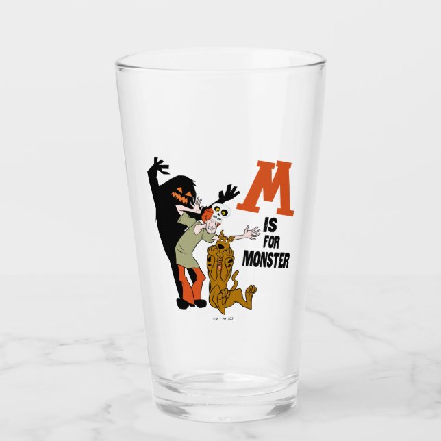 Verre Scooby-Doo | M est pour Monster (Devant)
