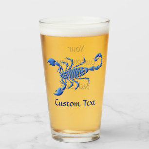 Verre Scorpion bleu