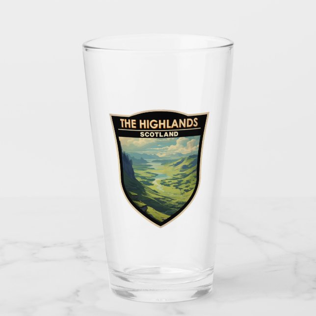 Verre Scotland Highlands Scotland Travel Art Vintage (Devant)