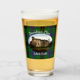 Verre Scottish Davidson Clan Castle Tartan Family Glass