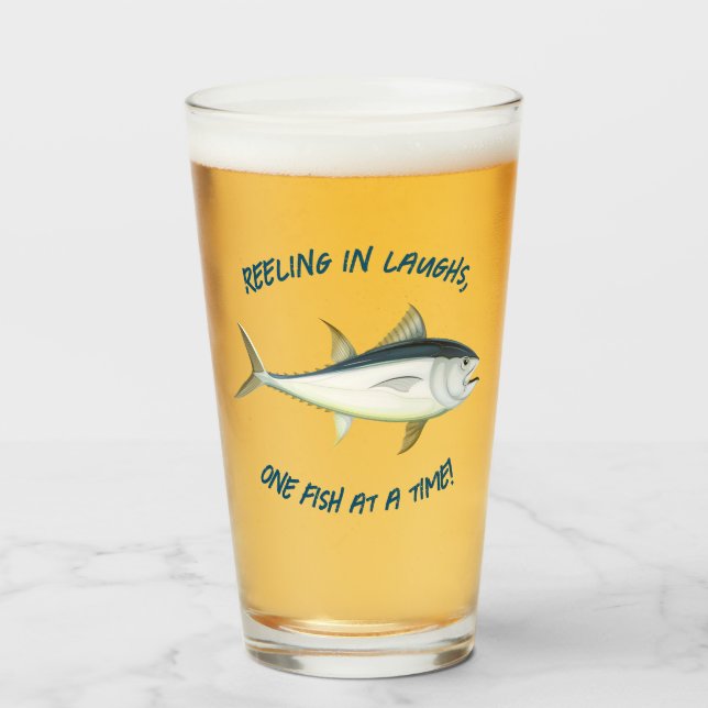 Verre Se désaltérer en rires... - Bière de pêche (Devant (rempli))