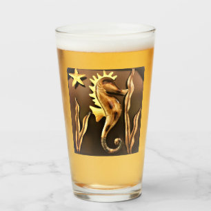 Verre Seahorse Metal Art