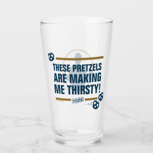 Verre Seinfeld Graphique de typographie "Ces Pretzels"