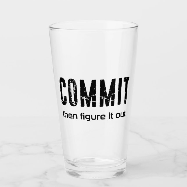 Verre S'engager puis trouver une solution (Devant)