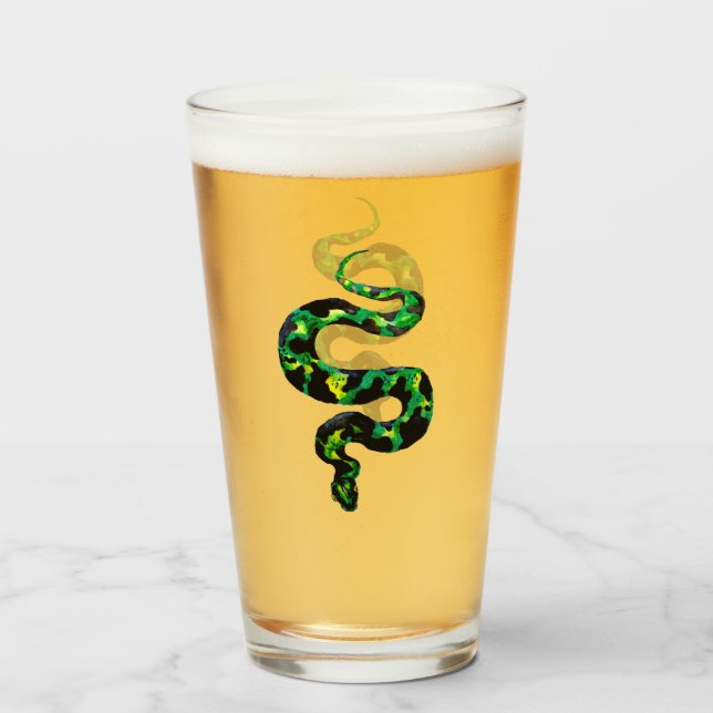 Verre Serpent vert (Devant (rempli))