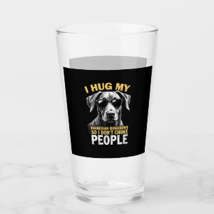 Verre Serrez Mon Rhodesian Ridgeback Dans Mes Bras Pour