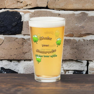 Verre Serrez Vos Shamrocks Jusqu'À Ce Que Les Déversemen