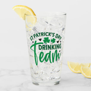 Verre Shamrock de l'équipe de boisson de la Saint Patric