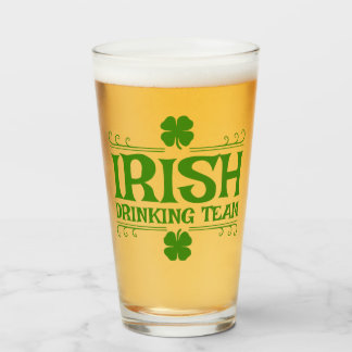 Verre Shamrock de l'équipe de boisson irlandaise