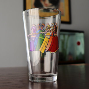 Verre Shimmy jusqu'à ce que vous tombez Rainbow Belly Da