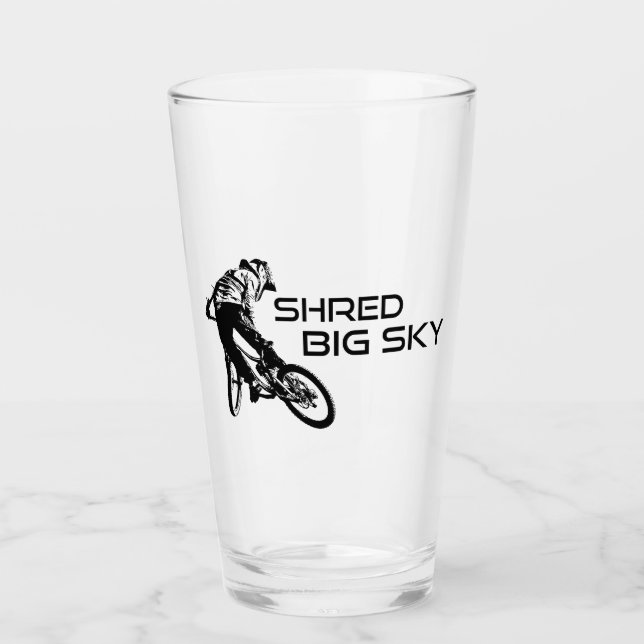 Verre Shred Big Sky Montana Mountain Vélo (Devant)