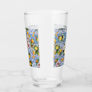 Verre Sicilian style with flowers and lemon