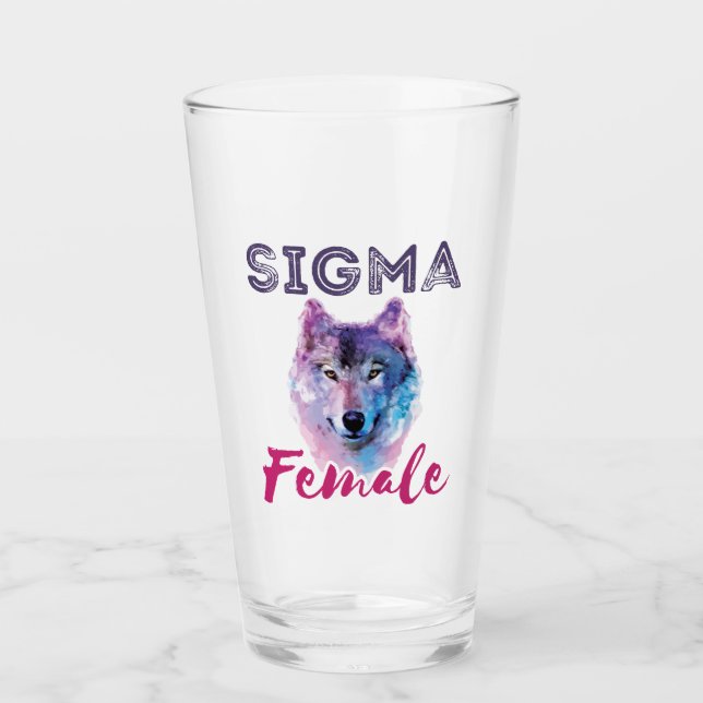 Verre Sigma Female Wolf Lone Loner meme (Devant)