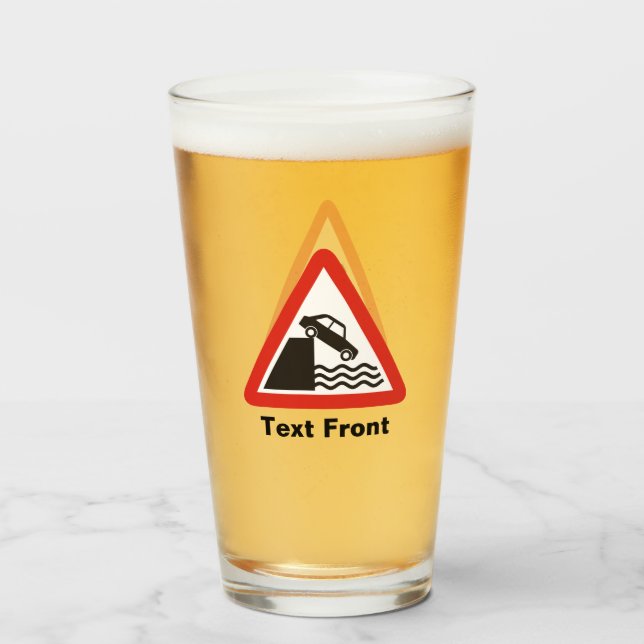 Verre Signal d'avertissement Quayside (Devant (rempli))