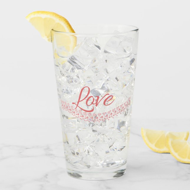 Verre Signé avec amour (Devant glace)