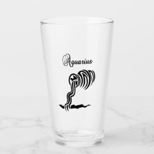 Verre Signe du zodiaque Verseau