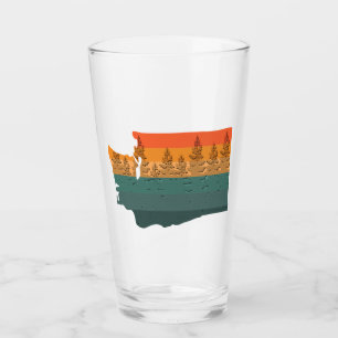 Verre Silhouette de l'arbre de l'État de Washington