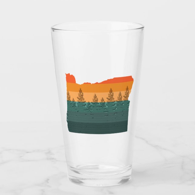 Verre Silhouette de l'Oregon (Devant)