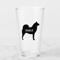 Silhouette de Spitz finlandais race de chien perso