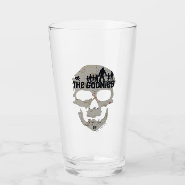 Verre Silhouette du crâne des Goonies (Devant)