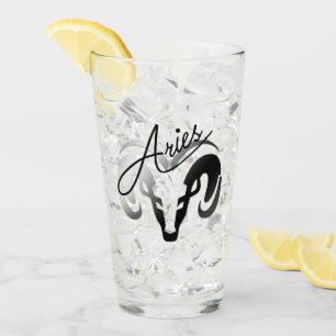 Verre Silver Aries le bélier Zodiac