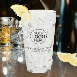 Verre Simple Ajouter votre logo Nettoyer la typographie