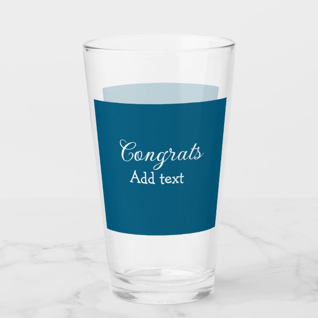 Verre Simple congratulation graduation add your (Devant)